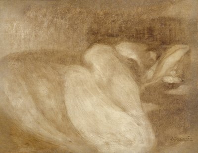 Sleeping woman by Eugène Carrière